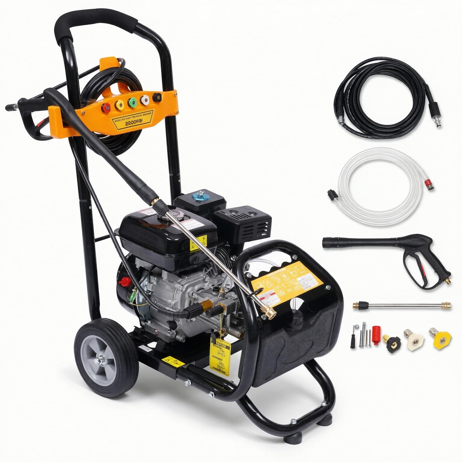 Gasolina Lavadora de alta presión, 7.5 CV 2465 PSI 9LPM 3400RPM