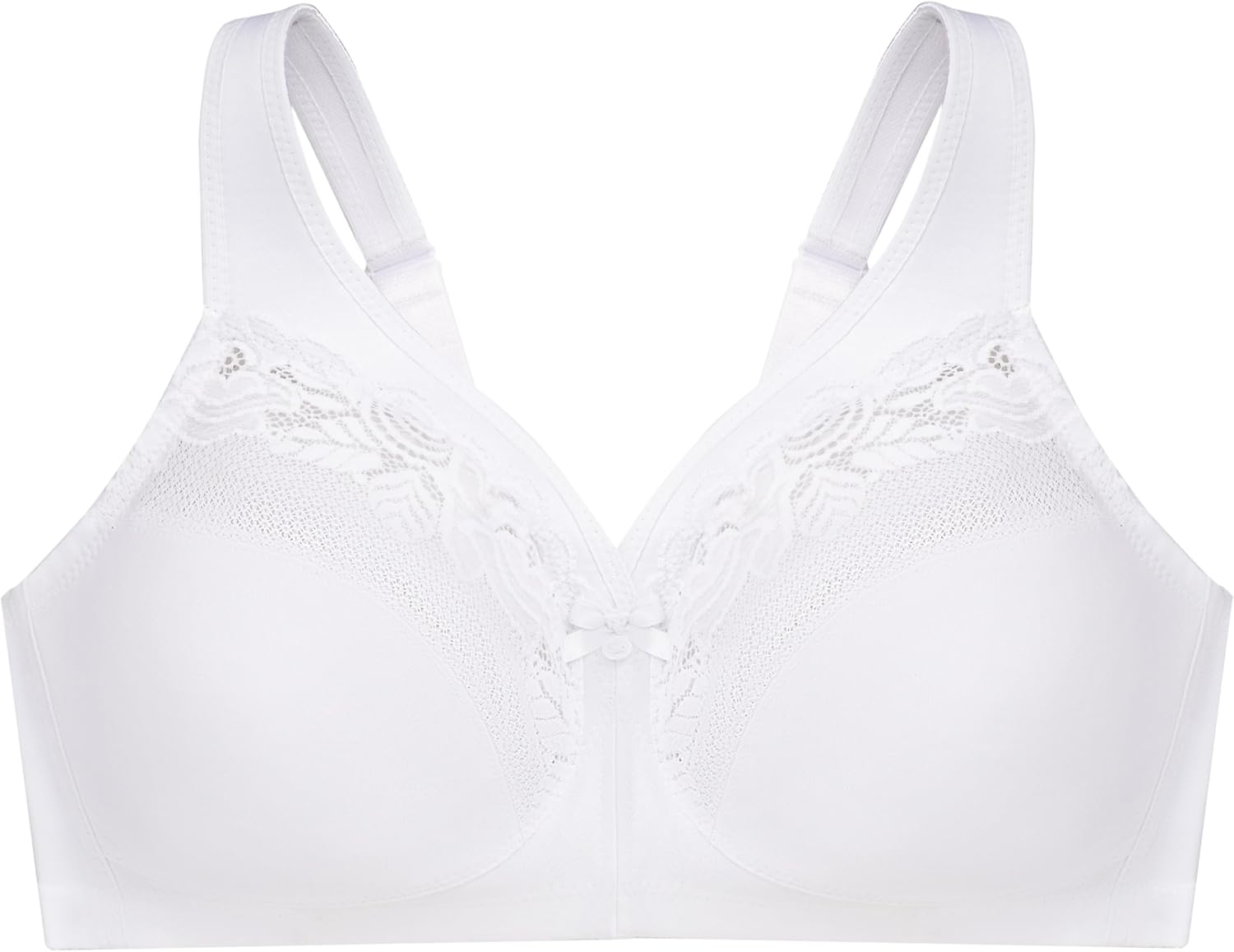 Glamorise Women's Full Figure Wirefree Minimizer Support Bra #1003 - Image 4