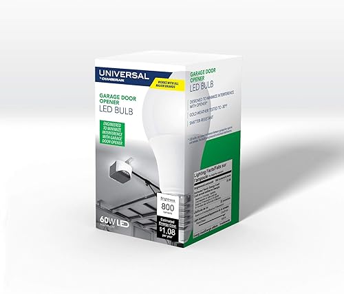 Chamberlain CHLED1 Bombilla LED, 1 unidad (paquete de 1), color blanco