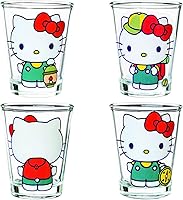 Vista 43 de Silver Buffalo Disney Una película Goofy - Juego de 4 mini vasos con personajes de Goofy, Max Goof, Roxanne y Bobby Zimuruski, 1.5 onzas