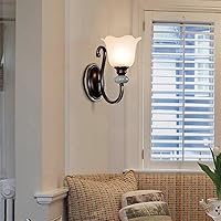 Vista 4 de Lámparas de pared europeas LED – Lámpara de pared de estilo industrial retro, lámpara de pared para dormitorio, pasillo, accesorios de vida, lámpara