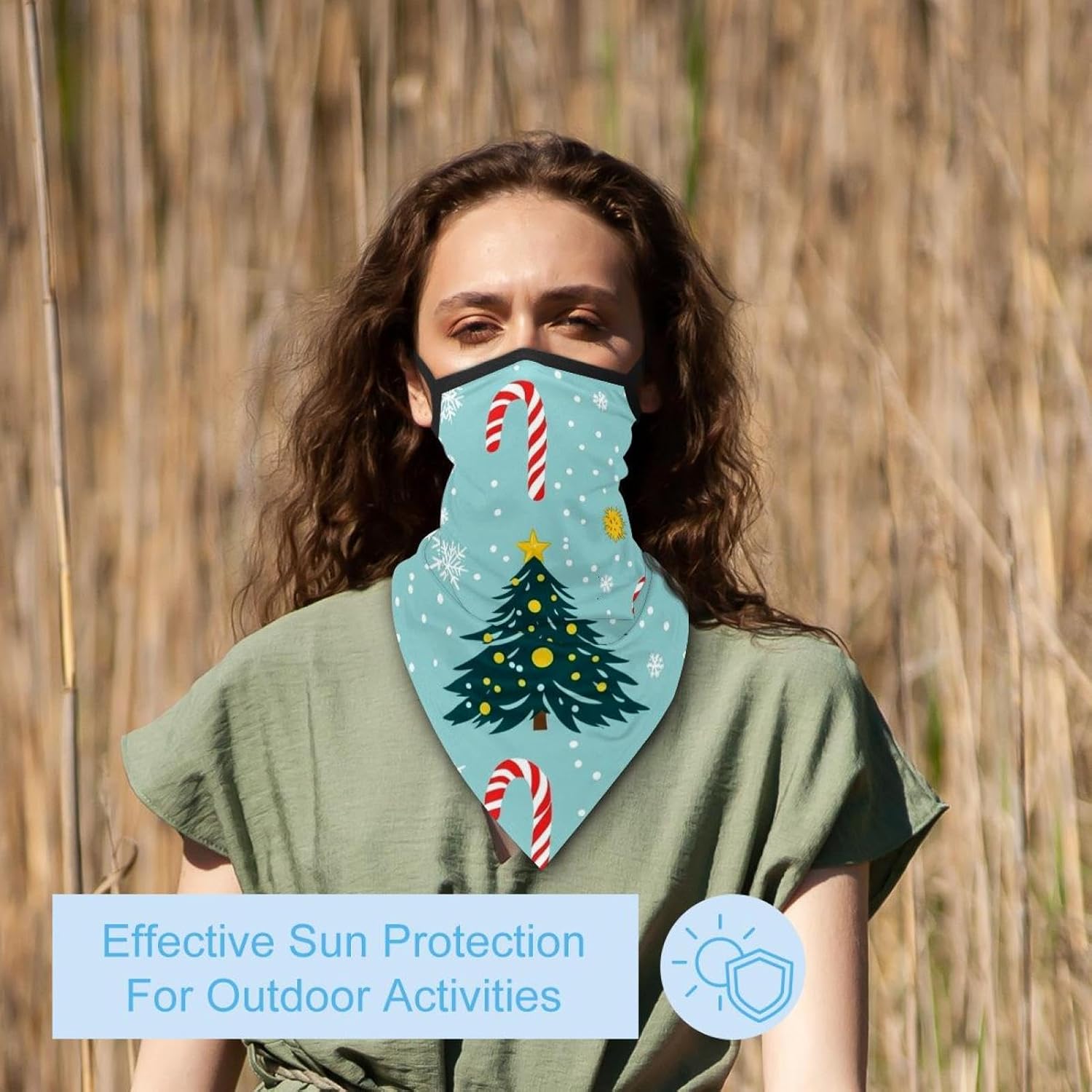 4 Pack Axolotl Neck Gaiter Face Scarf Cover Sun Protection Balaclava Cloth Bandanas with Ear Loops