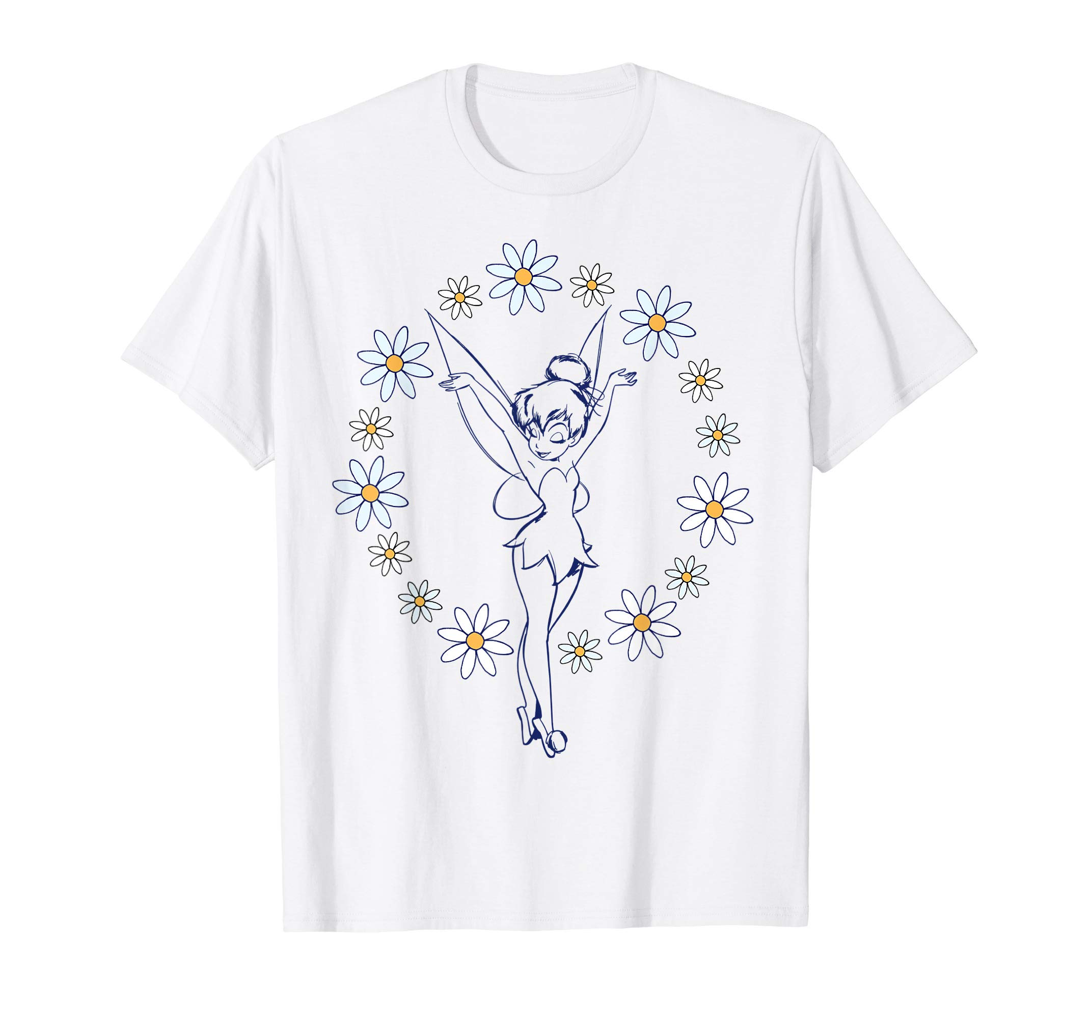 DisneyPeter Pan Tinker Bell Spring Floral Circle T-Shirt