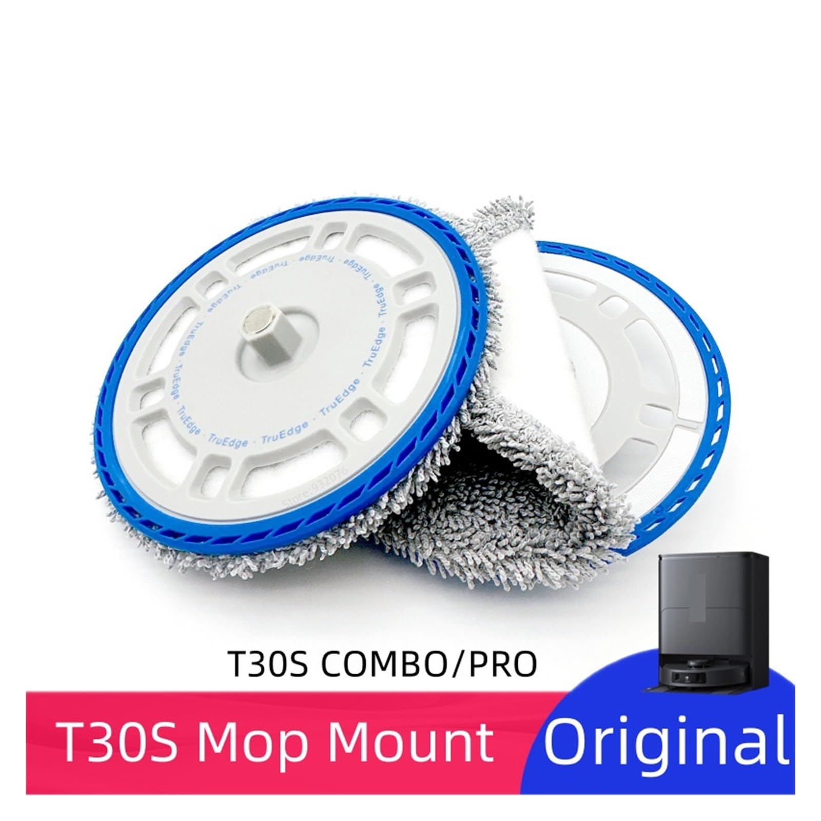 Vacuum Replacement Kit For Tapo RV30 Max For RV20 Max For RV20 Max Plus,Include 2 Filters 2 Mop Cloths 2 Side Brushes 2 Dust Bags