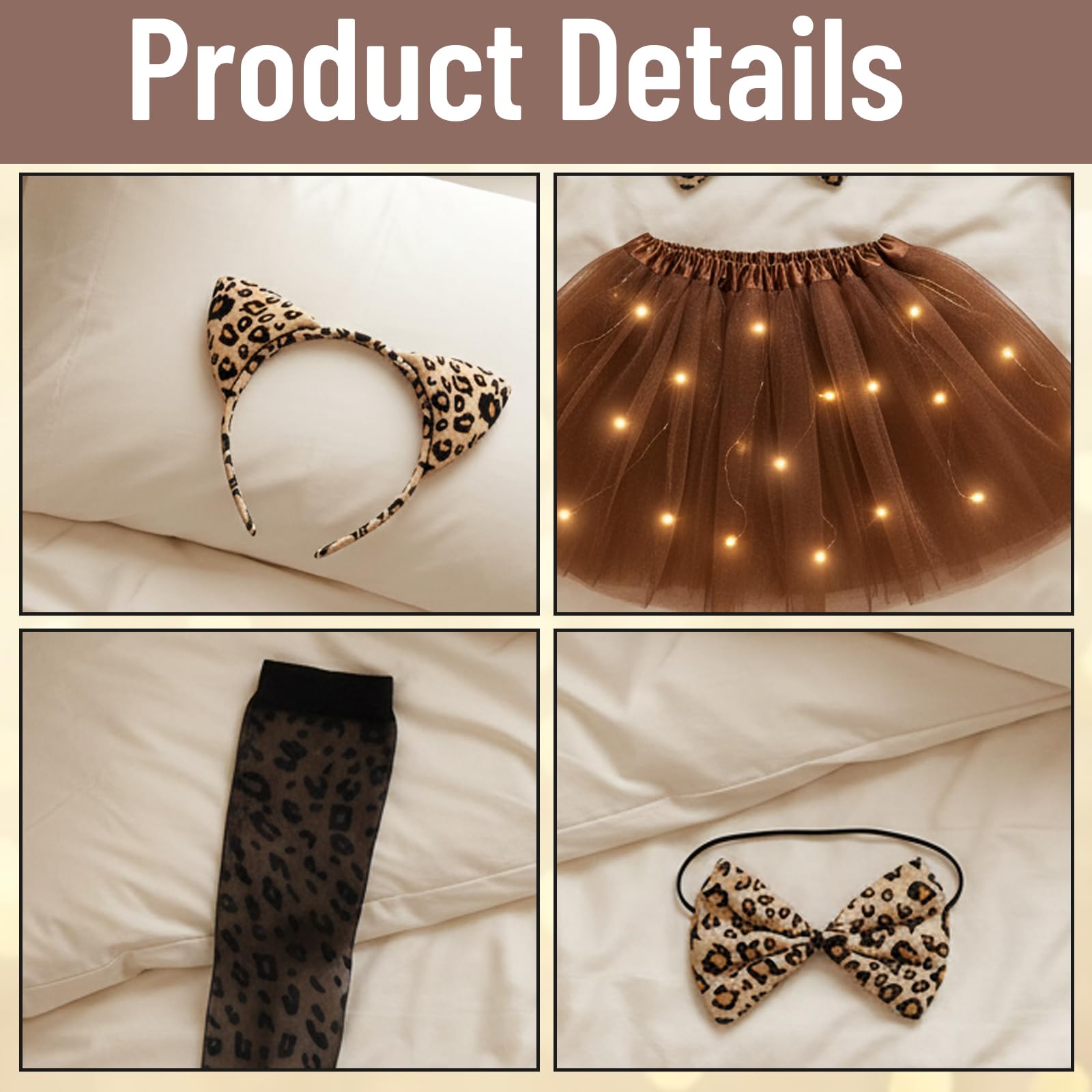 6 PCS Leopard Costume, Halloween Costumes - Image 4