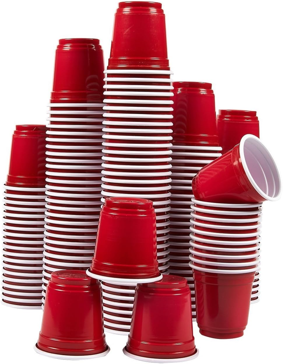 100 CT (5 Packs of 20) Home Smart Red Solo Cup Shot Glasses for Party, Shooter