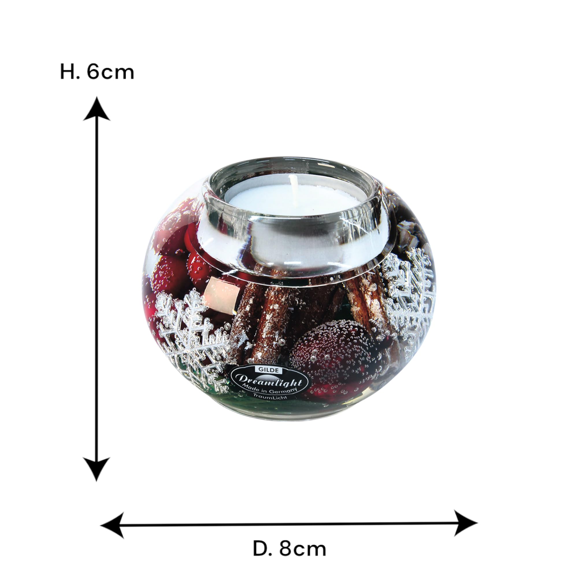 Dreamlight Photophore Décoratif De Noël - Bougies Chauffe-plat En Verre