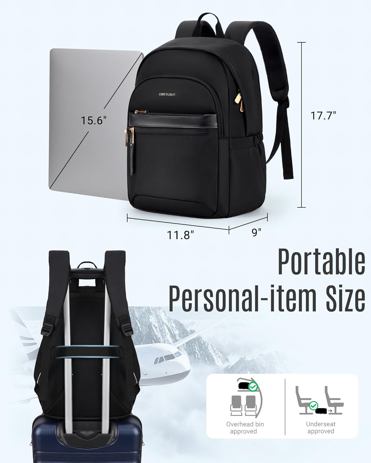 LIGHT FLIGHT Mochila feminina para laptop, trabalho, viagem, mochila para laptop, Champanhe, Large, Mochila de viagem para laptop de 15,6 polegadas em promoção! Veja a oferta e mais achadinhos de Bolsas 6 Hoje é o melhor dia para comprar LIGHT FLIGHT Mochila feminina para laptop, trabalho, viagem, mochila para laptop, Champanhe, Large, Mochila de viagem para laptop de 15,6 polegadas com aquele preço maroto! Promoção! Aproveite a oferta! 6