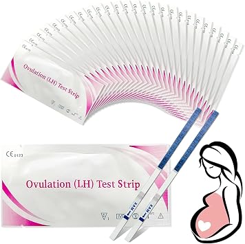 50 Pieces Ovulation Test Strips,Ovulation Predictor,Highly Sensitive 25miu/ml Test,Track Ovulations Tests,Fast and Accurate Results