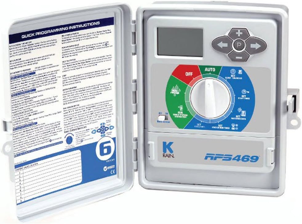 Amazon.com : K-Rain RPS 469 4-Station 60 Hz Outdoor Controller, 110 ...
