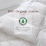 Couette de luxe en plumes d'oie SWITTE, insert de couette taille roi, couette en duvet toutes saisons, ultra douce, en coton biologique 100 % avec 8 onglets d'angle, design en boîte à boudin, certifiée Oeko TEX