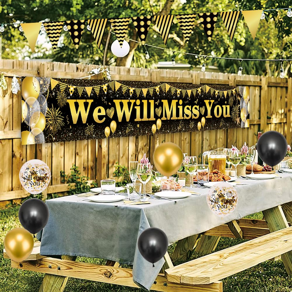 Striscione Per Feste Di Addio 'We Will Miss You So Much' – 2 Pezzi – Decorazioni Per Pensionamento, Laurea E Partenze - 3
