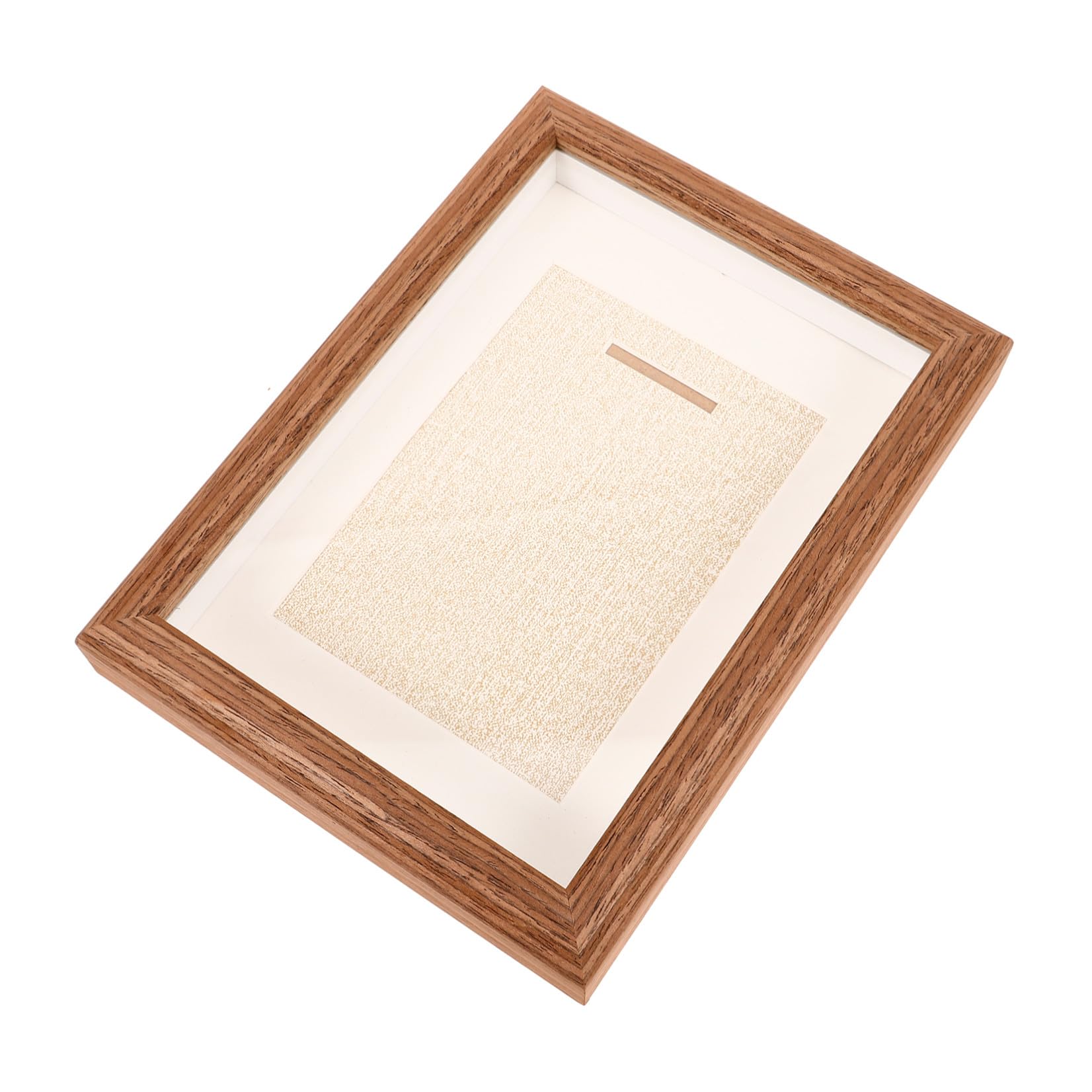 TOYANDONA Marco para Medallas de Maratón 7 Pulgadas Caja Expositora de Madera Color Café
