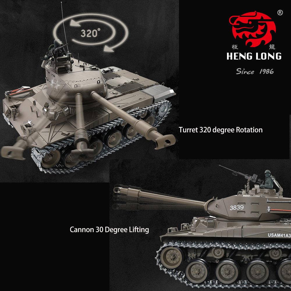 Heng Long Pro Edition TK6.0 Remote Control 2.4Ghz 1/16 Scale US Army