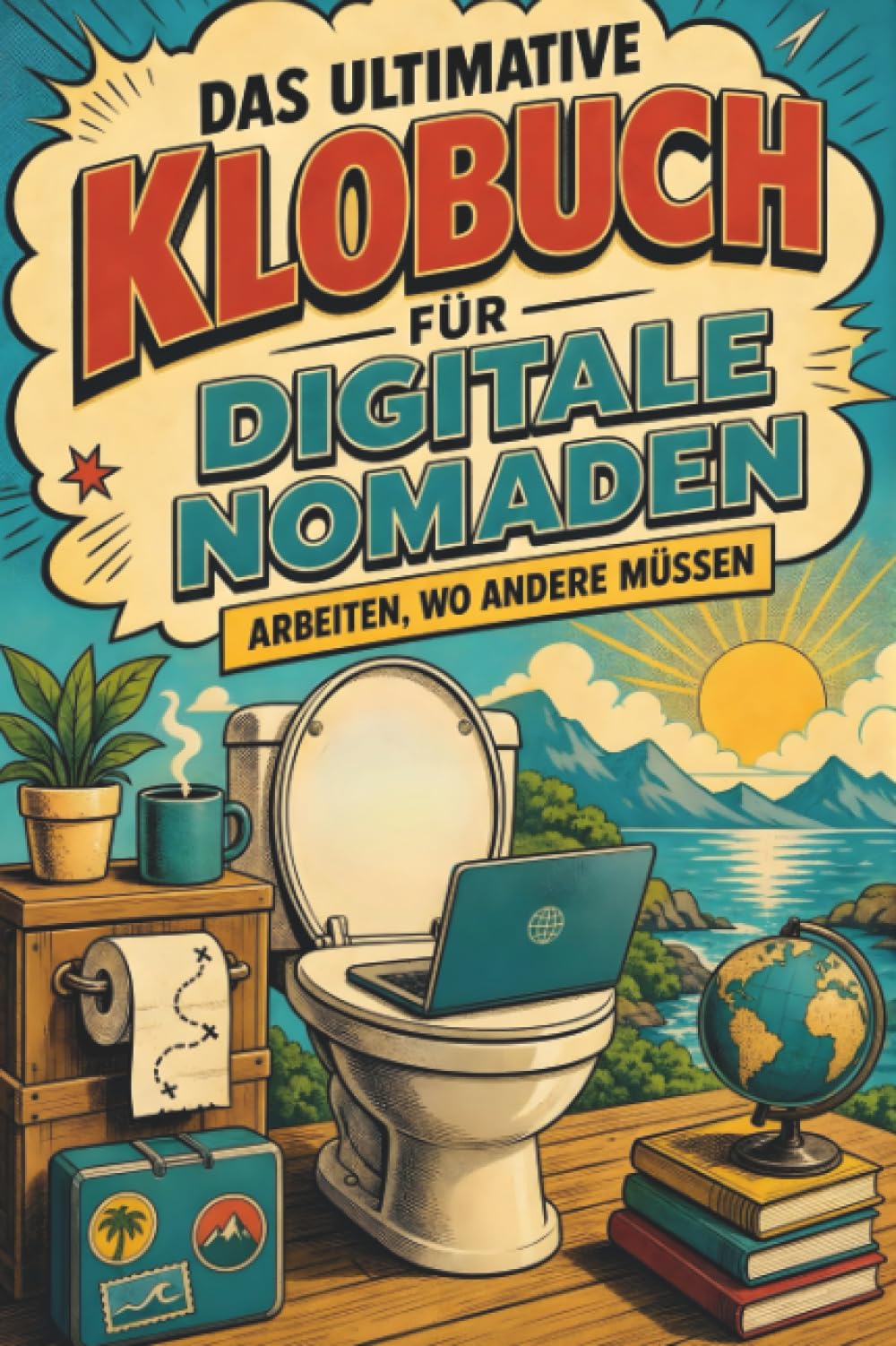 Das ultimative Klobuch für Digitale Nomaden: Arbeiten, wo andere müssen. Lustiges Geschenk mit Lifehacks, Fun Facts und Geschichten
