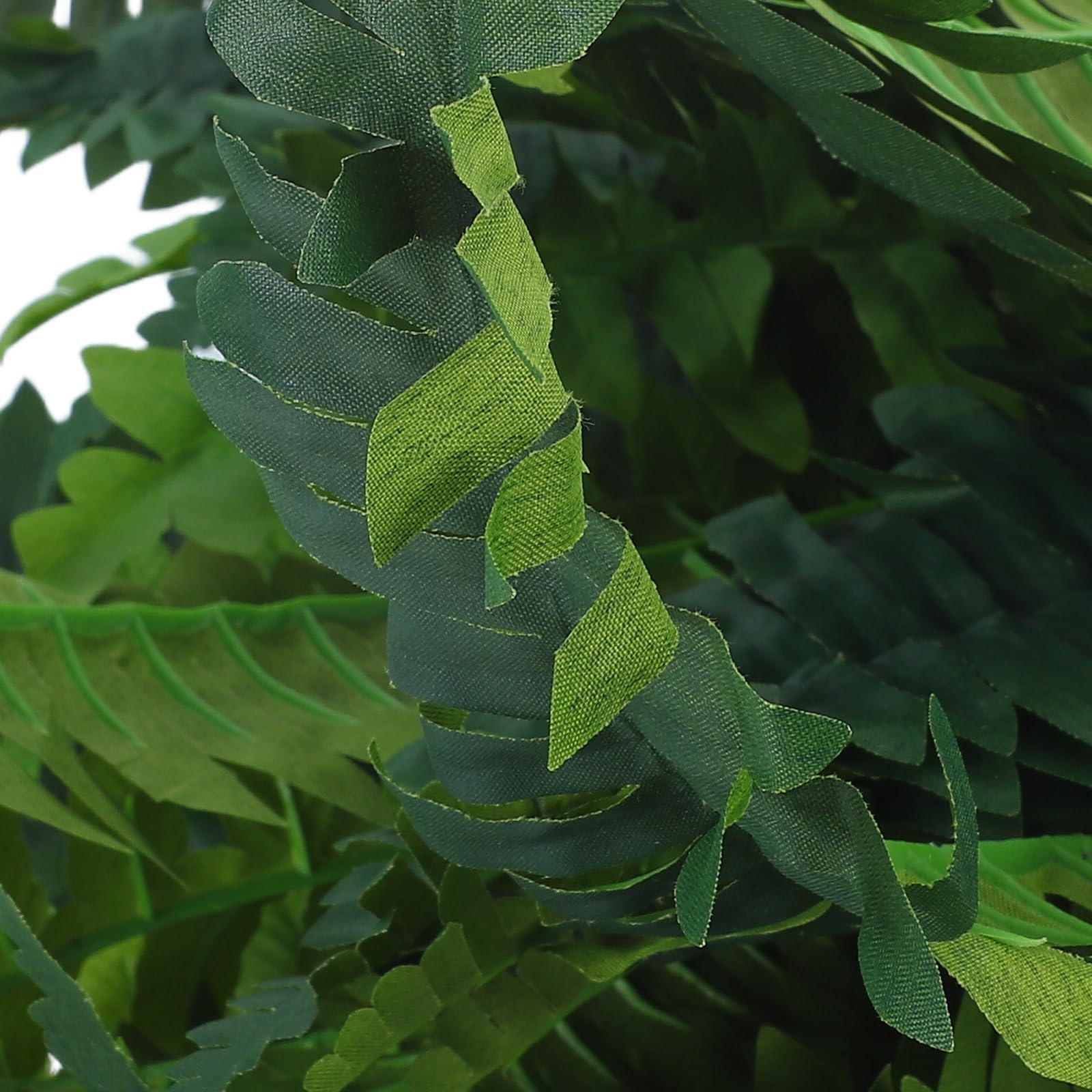 1 ramo di foglie di felce finte, 60 foglie, fiori artificiali, alberi di felce in plastica per patio, balcone, verde, forniture per composizioni floreali, cespugli artificiali