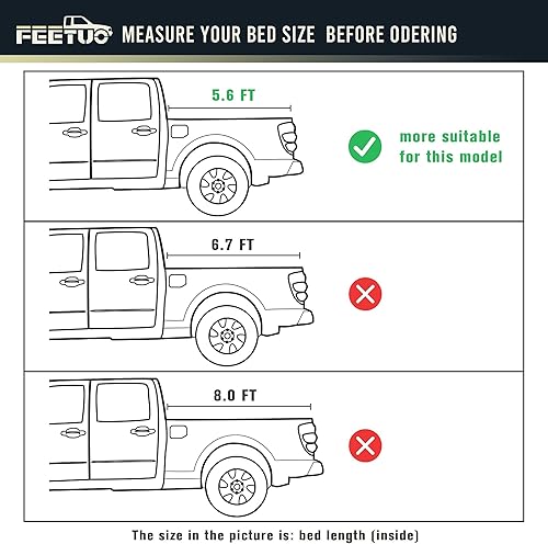 Miniatura 2 de Cubierta enrollable suave para caja de camioneta Tundra 2022-2024 de 5.5 pies66.7 pulgadas con sistema de riel de cubierta