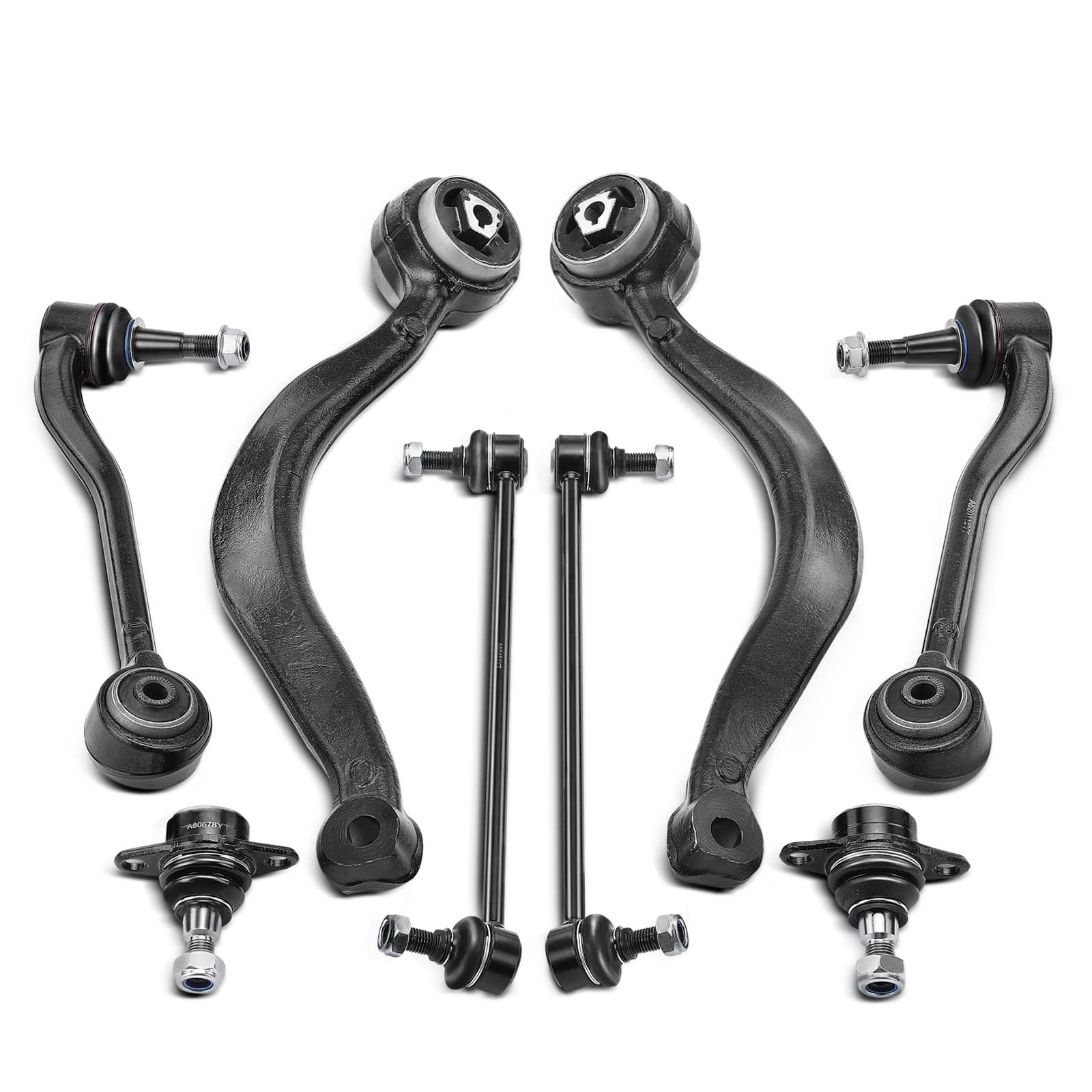 Photo 1 of A-Premium Set of 8, Front Lower & Lower Rearward Control Arm, Sway Bar Link, Lower Forward Ball Joint, Compatible with BMW E53 Series - X5 2000-2006