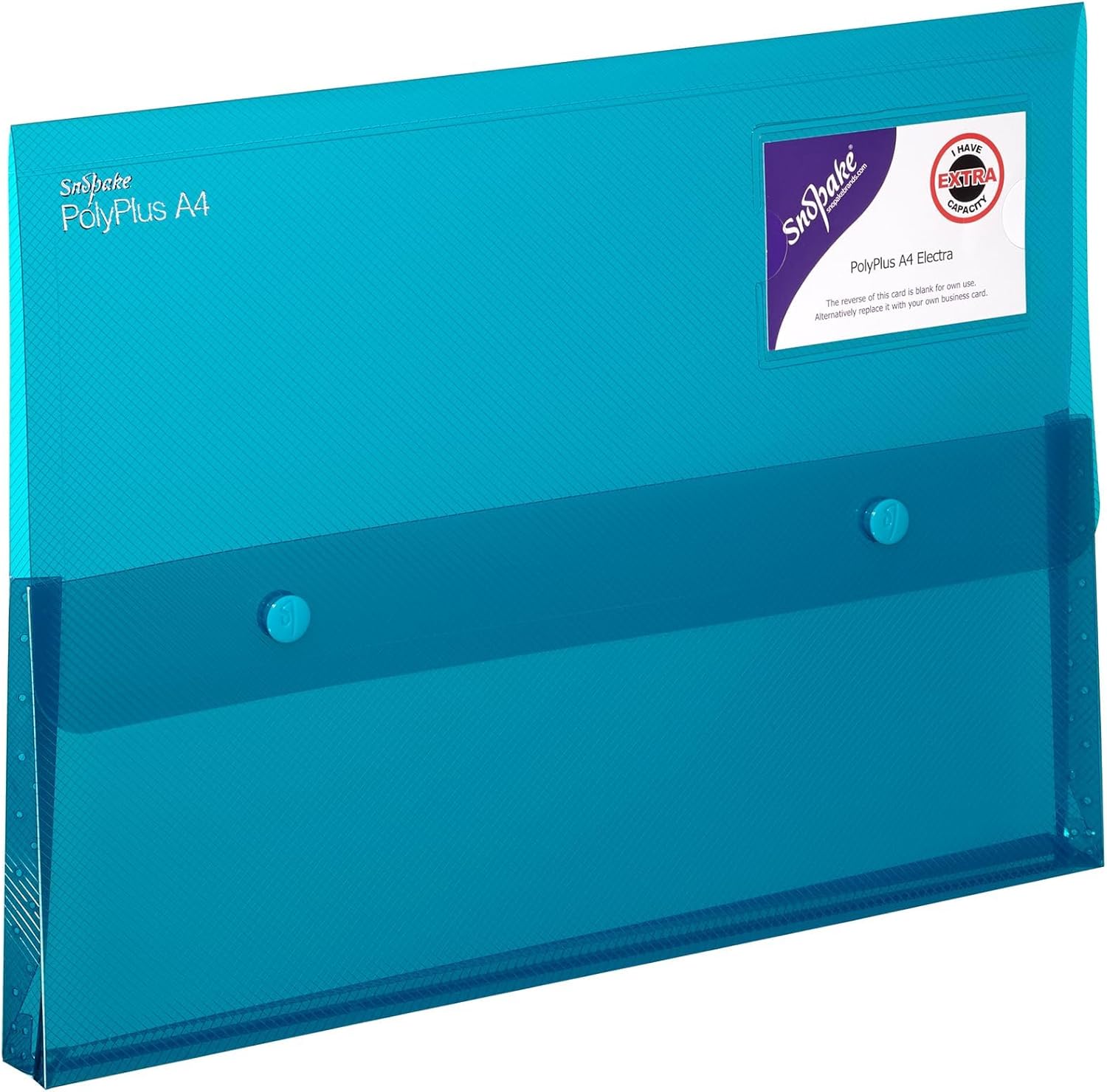 Snopake Polyplus Electra Wallet File Heavy-Duty Polypropylene Assorted A4 Ref 11756 [Pack of 5]