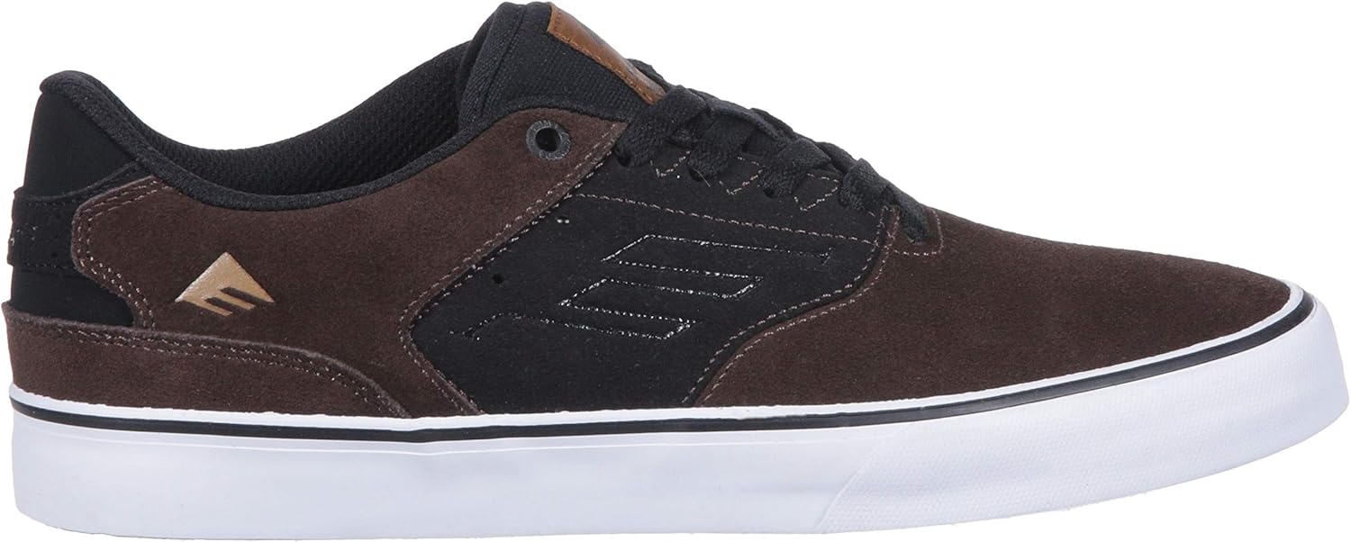 Emerica Men's The Reynolds Low Vulc Skate Shoe 5.5 Brown/Black