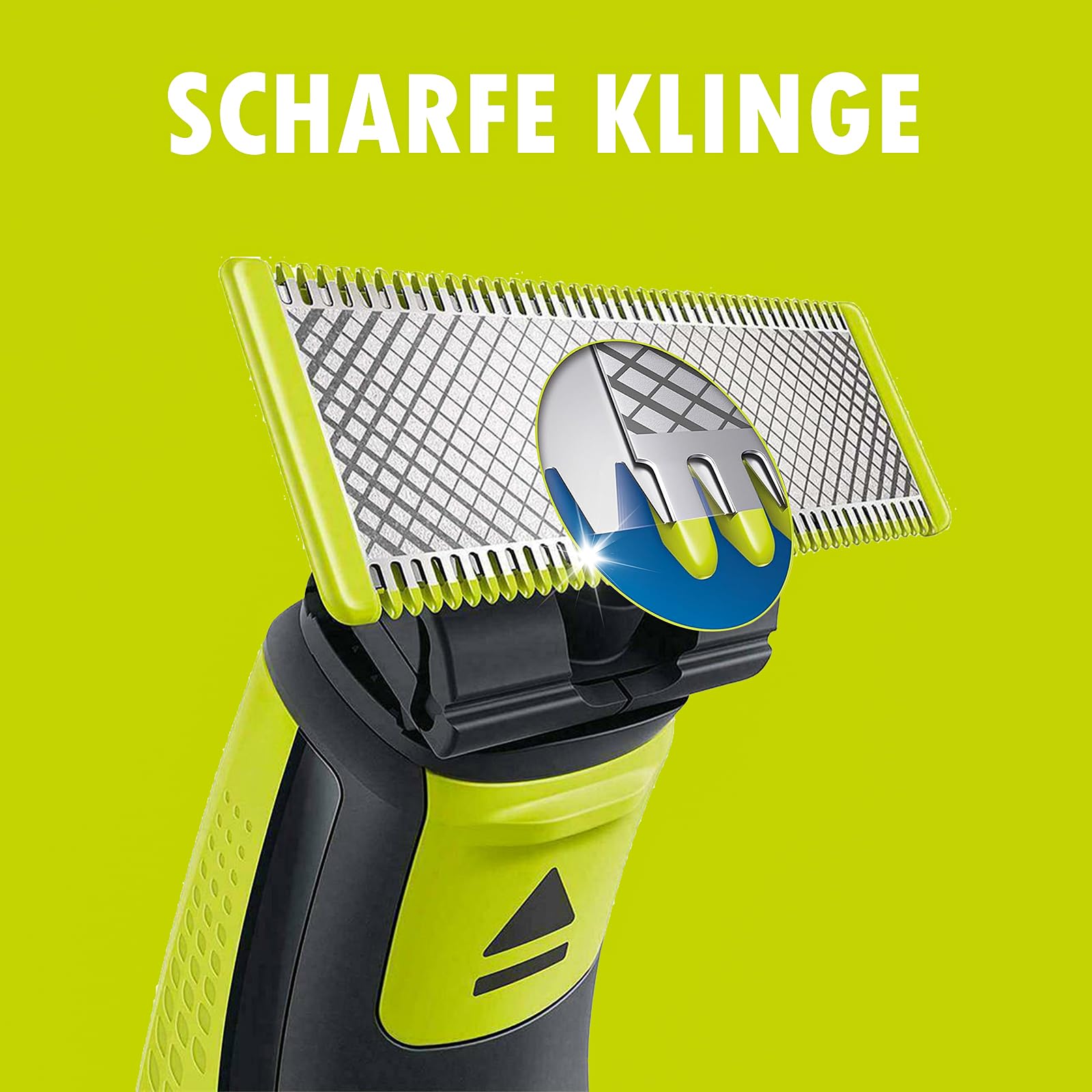 3 Stück Ersatzklinge für Philips, Face & Body Wasserdichte Ersatzköpfe, Edelstahl Klingen Einzeln verpackt