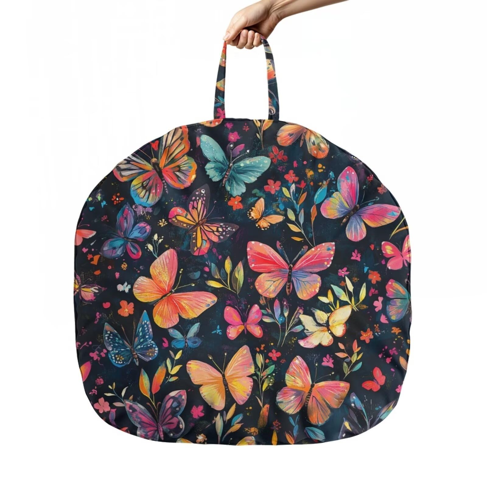 Wiryuouvt Colorful Butterfly Nursing Pillow Cover Neutral Breastfeeding Pillow Cover Fits 22.6in*24in Nursing Pillow for Baby Boy Girl Neutral Baby Nursing Pillow Cover Feeding Pillow Cover