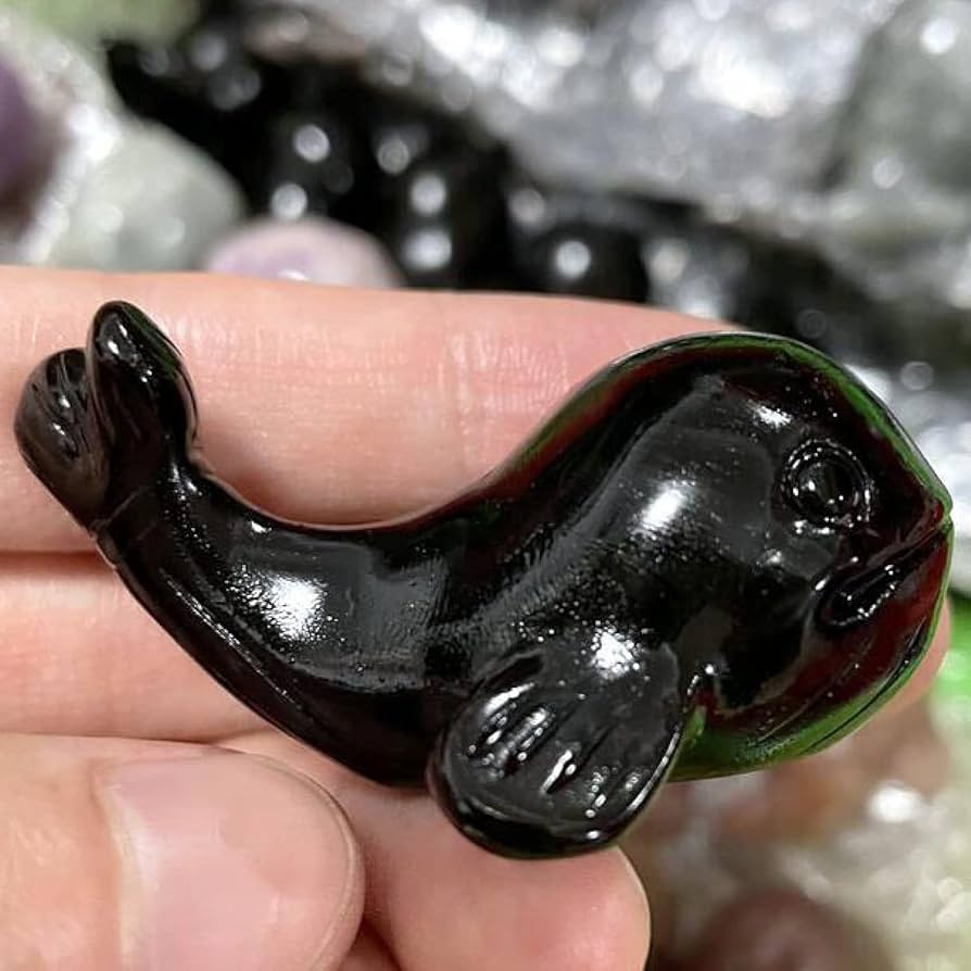 Amazon.co.jp: クジラの置物 天然水晶 漫画の動物像 手彫り クリスタル