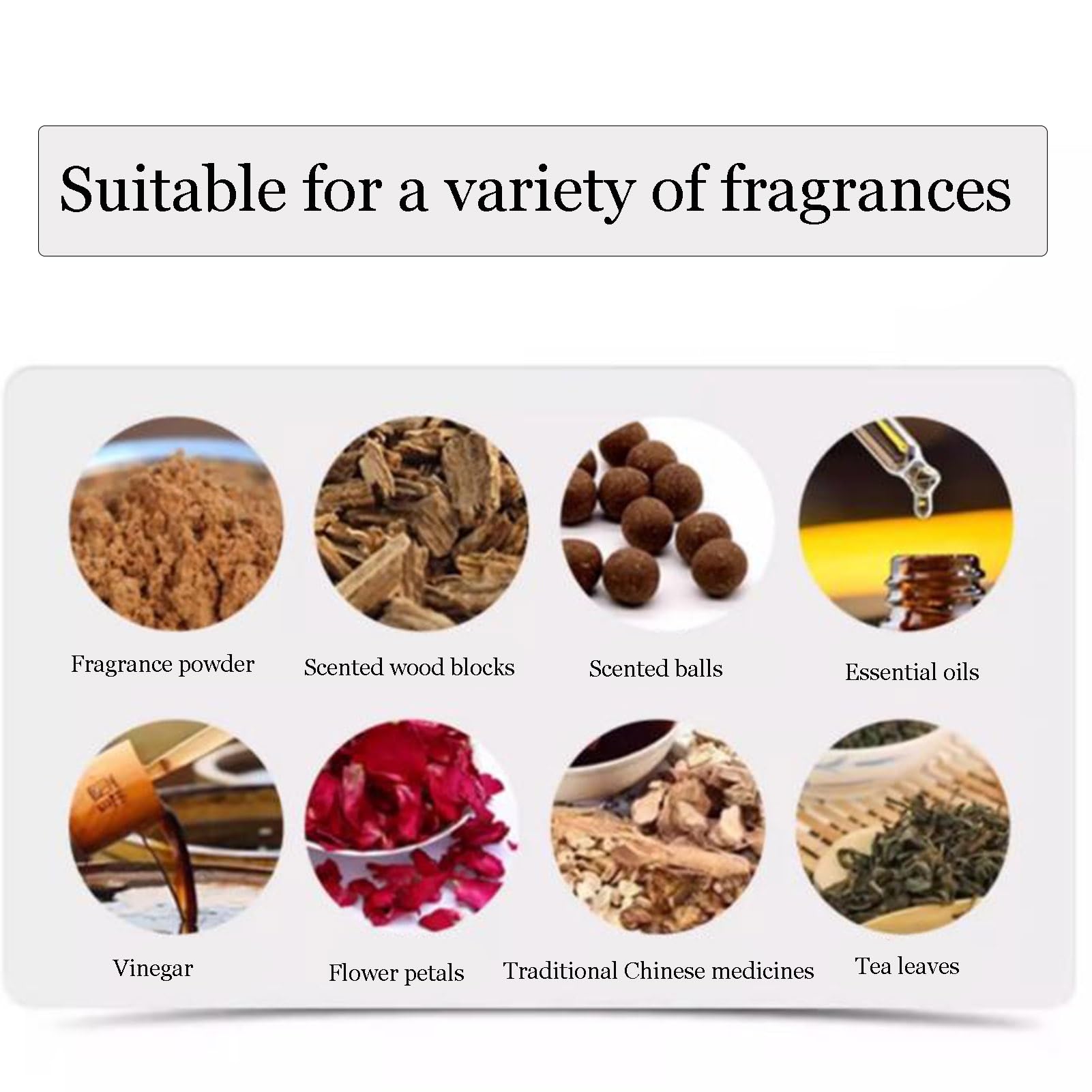 Quemador de incienso eléctrico de cerámica, difusor de aceite perfumado ajustable para el hogar y la oficina, ideal para aromaterapia y relajación