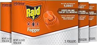 Concentrated Deep Reach Fogger Kills Ants Roaches and Spiders 1.5 Ounce Cans 3 Count (Pack of 4)