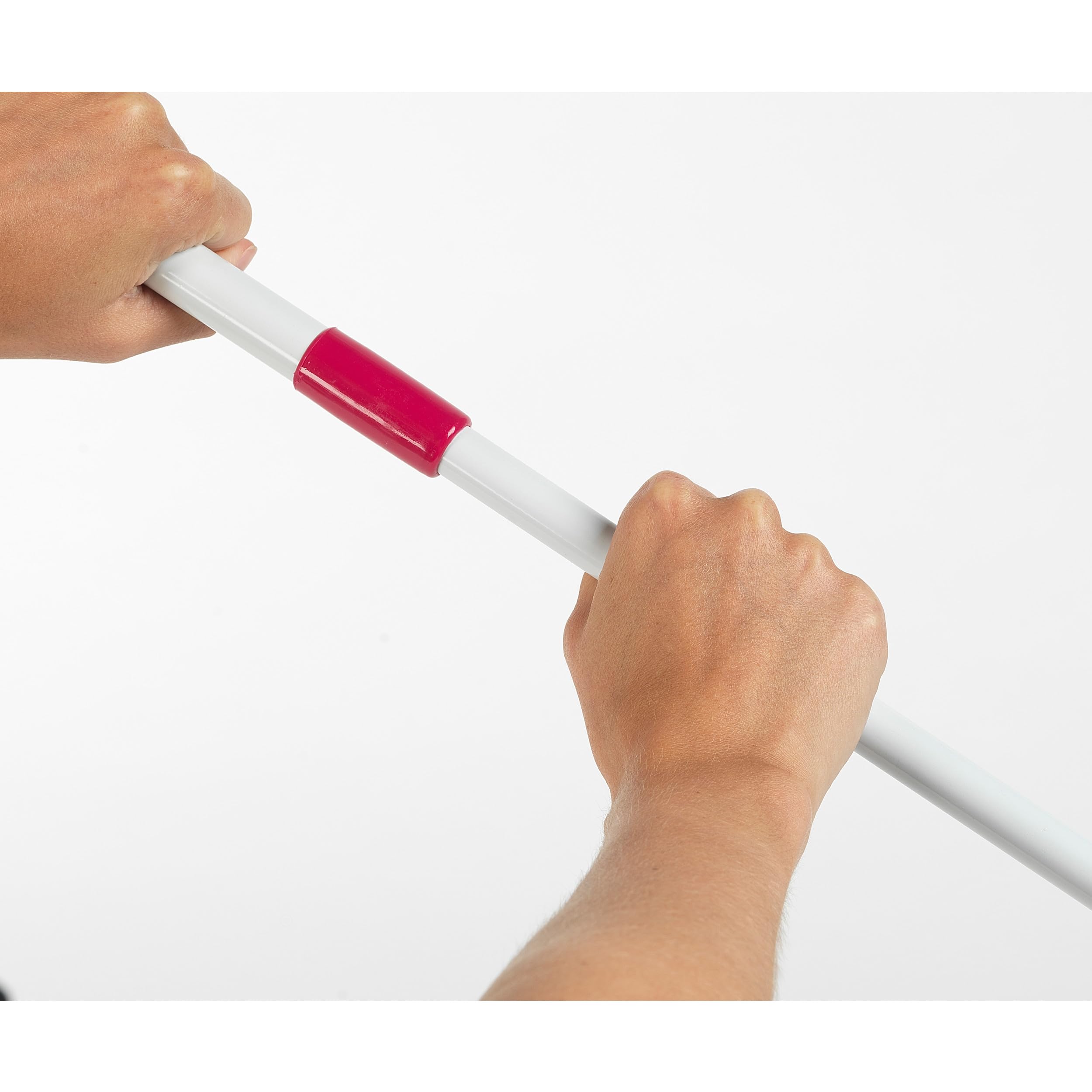 Kleeneze KL076533EU7 Extendable Handle Multipurpose Bathroom Cleaner Mop, Pointed Head, Perfect for Showers, Mirrors and Tiles, Grey/Pink
