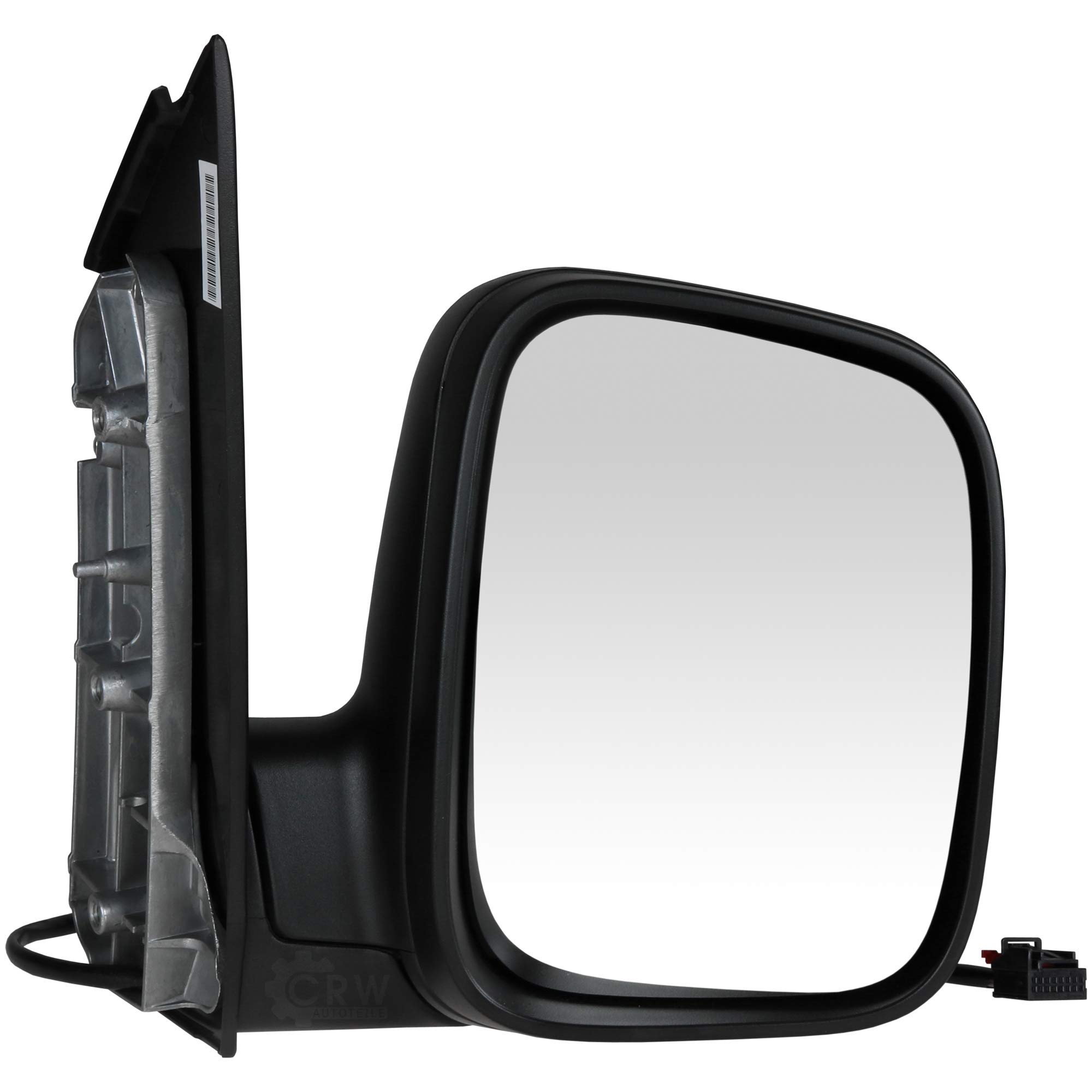 Espejo retrovisor derecho para Caddy III año de fabricación 04 – 15, eléctrico, calefactable, convexo.
