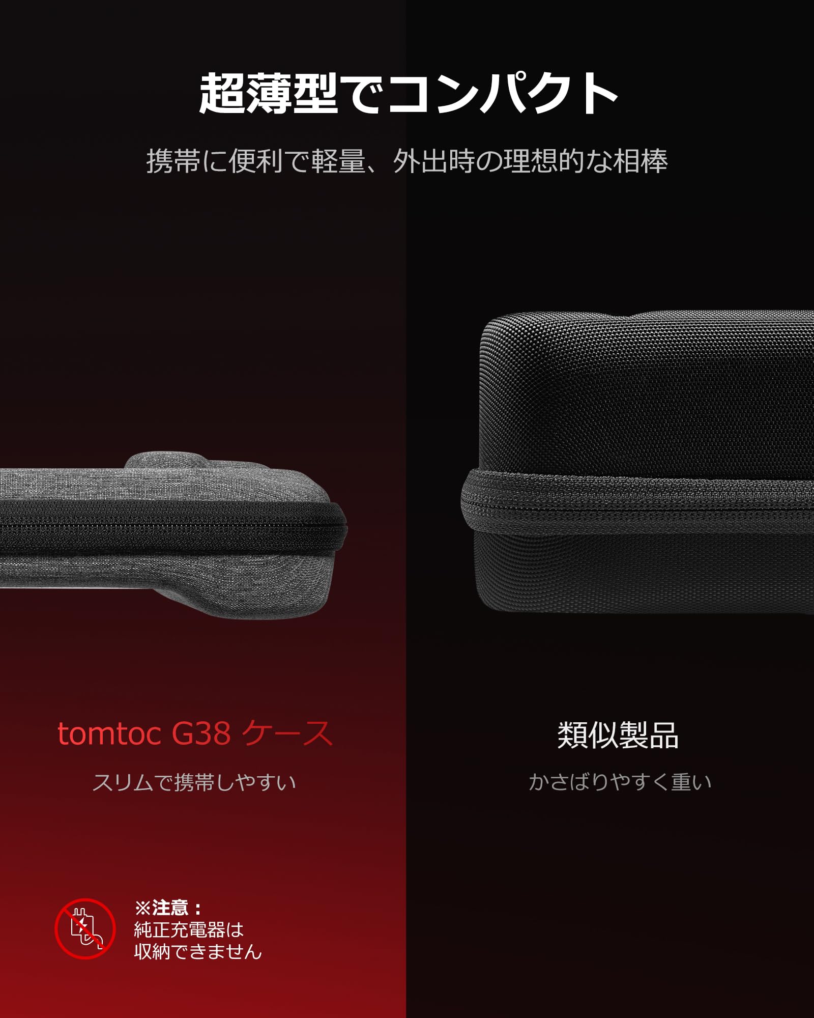tomtoc Steam Deck対応 ハードケース スチームデック キャリングケース
