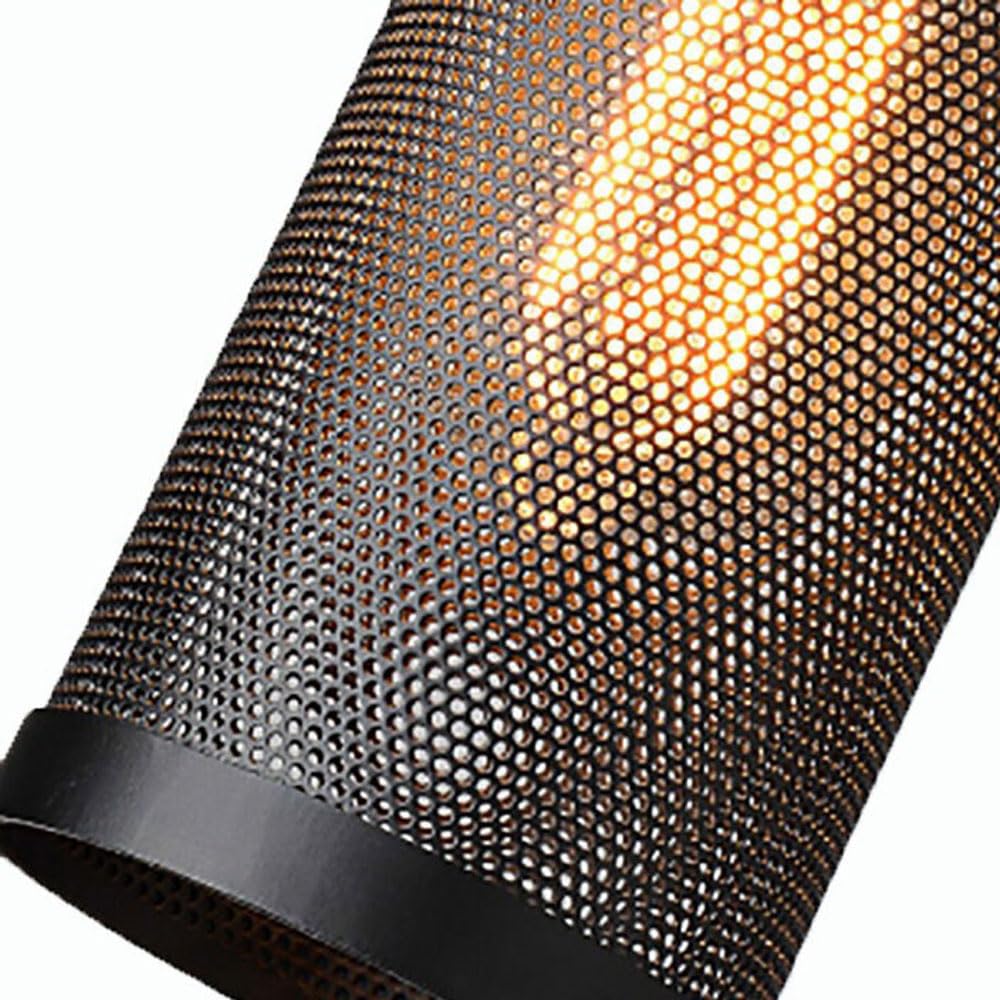 Metalowa lampa wisząca w stylu retro industrialnym, niestandardowy ażurowy abażurowy abażur, jednogłowy oprawka E27, dekoracyjna oprawa do ganku i podjazdów