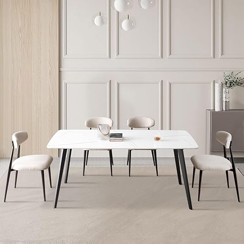 Miniatura 2 de JUSTONE Juego de 4 sillas de comedor, sillas de comedor modernas de mediados de siglo, sillas de comedor de cocina y comedor, silla de comedor