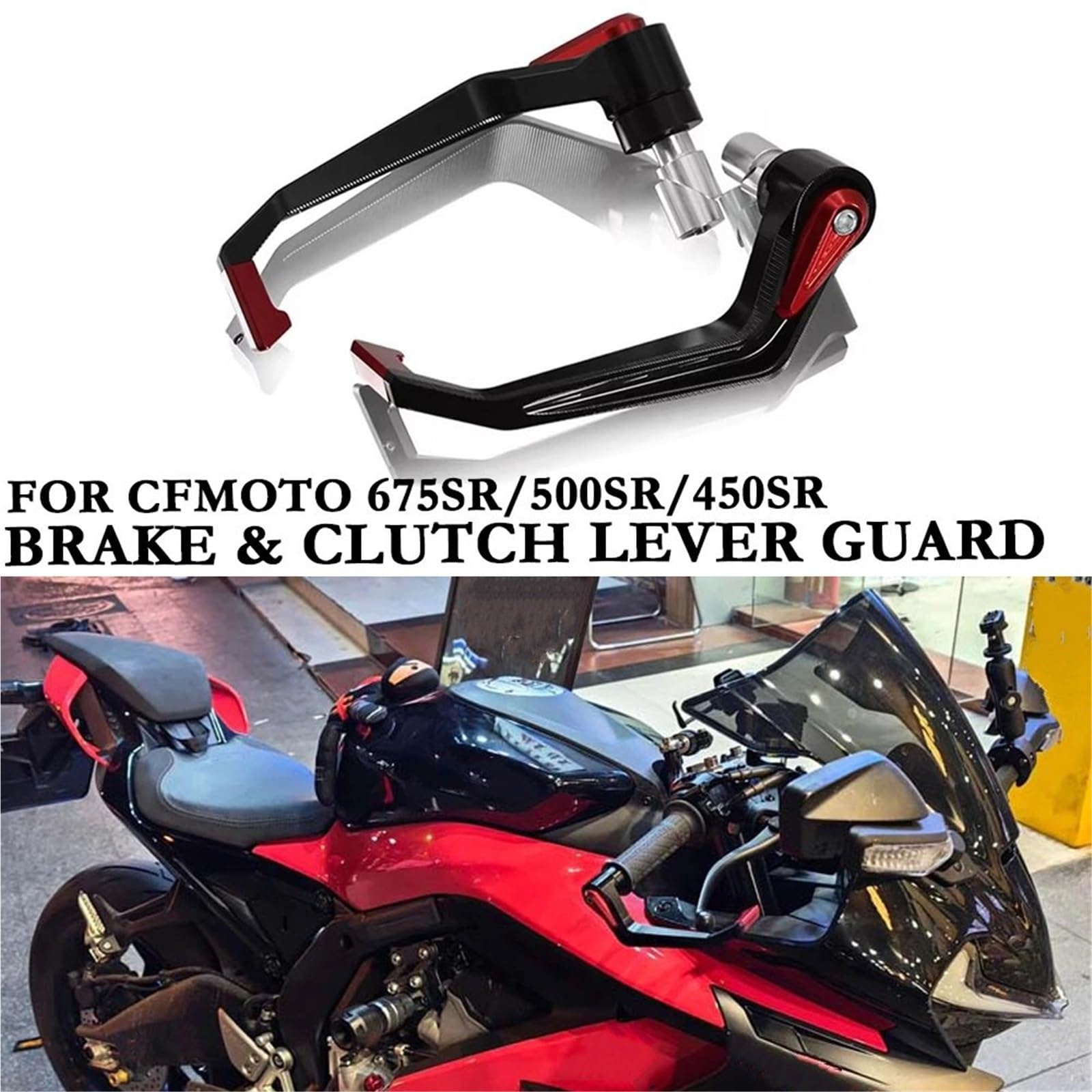 Pasuje do motocykli CFMOYO 675SR 500SR 450SRS ze stopu aluminium, osłona dłoni, hamulec i sprzęgło, ochrona wyścigowa akcesoria Osłona dłoni motocykla