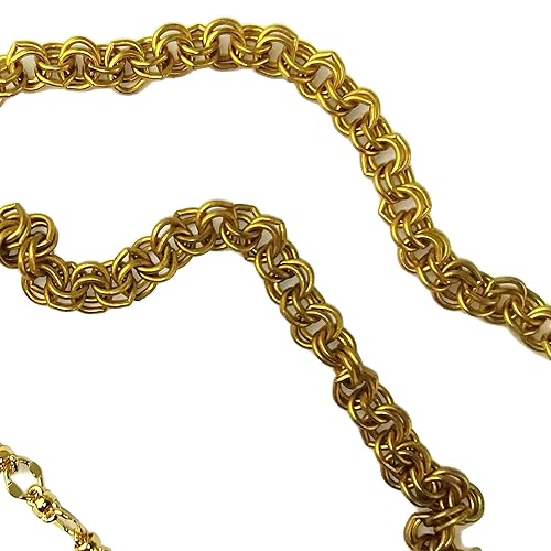 Miniatura 5 de Lime Green Necklace - Sea Sediment Jasper Doughnut Pendant - Howlite Gemstone Beads - Satin Gold Plated Brass