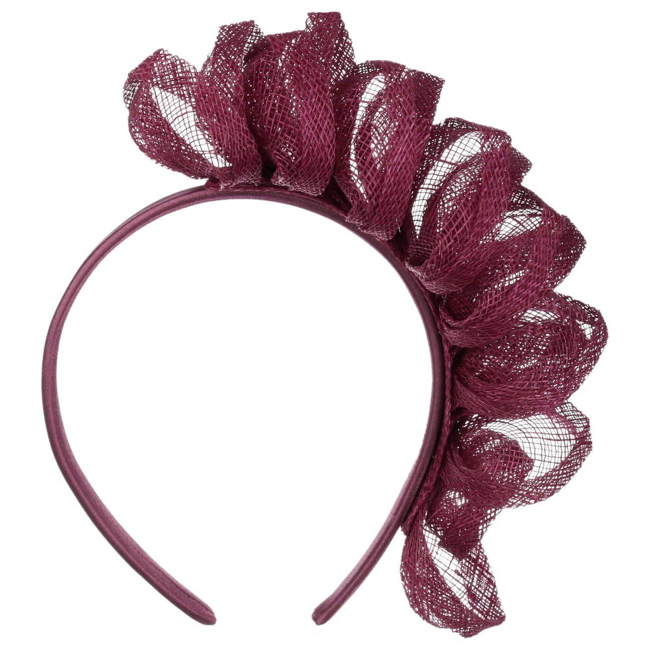 Seeberger Vinalea Sinamay Fascinator Haarschmuck Kopfschmuck Haarreif Damen - Frühling-Sommer Sommer - One Size Pflaume