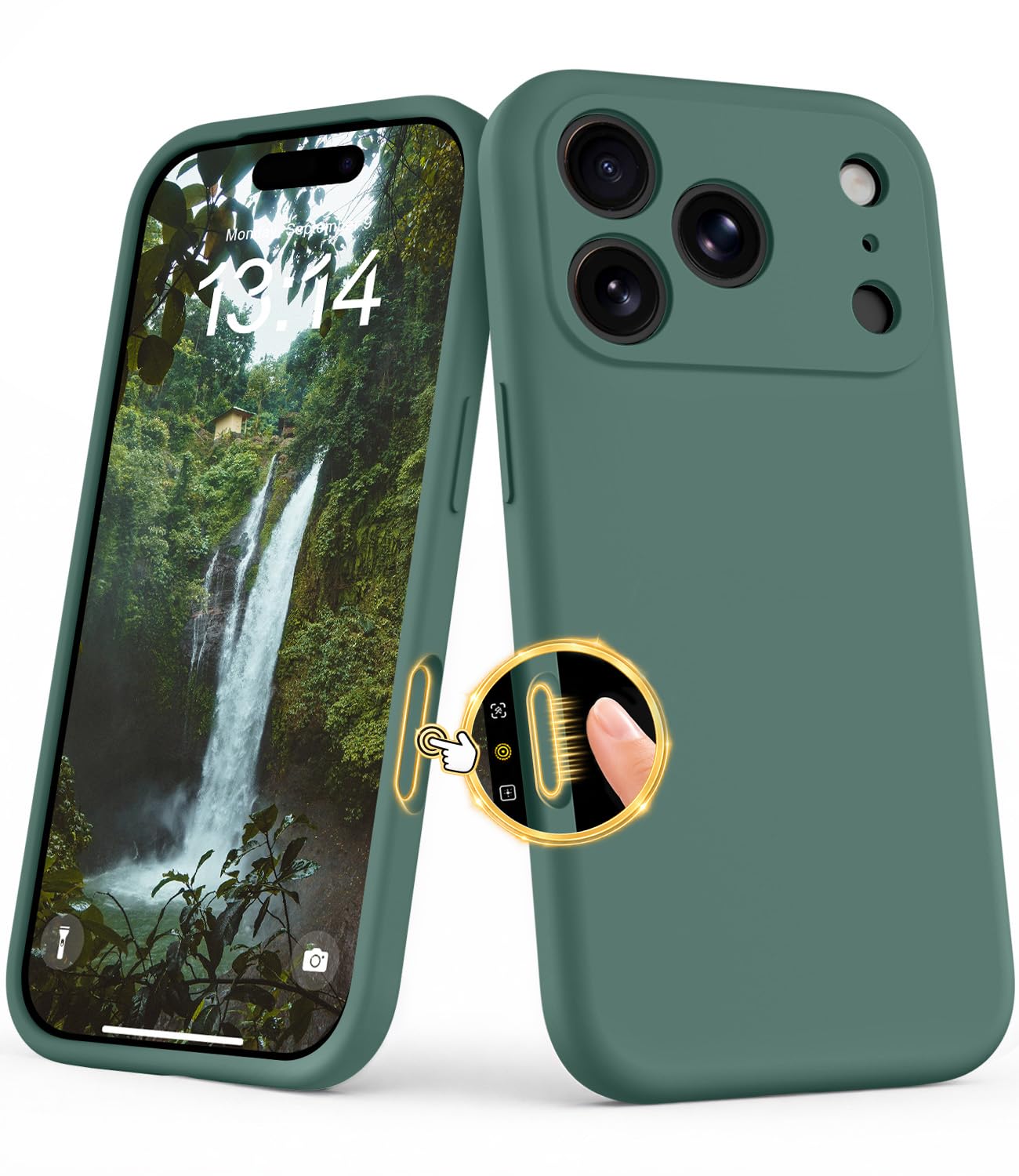 OTOFLY for iPhone 18 Pro Case / 17 Pro Case, Pine Green