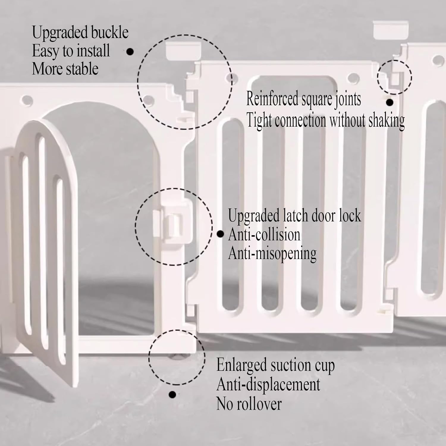 Indoor Cat House for 2 Cats with Door, Rabbit Playpen Indoor Large Easy to Assemble and Clean, Rabbit Hutch Indoor Extra Large Bunny Cage for Small Animals(140 * 140 * 50cm)
