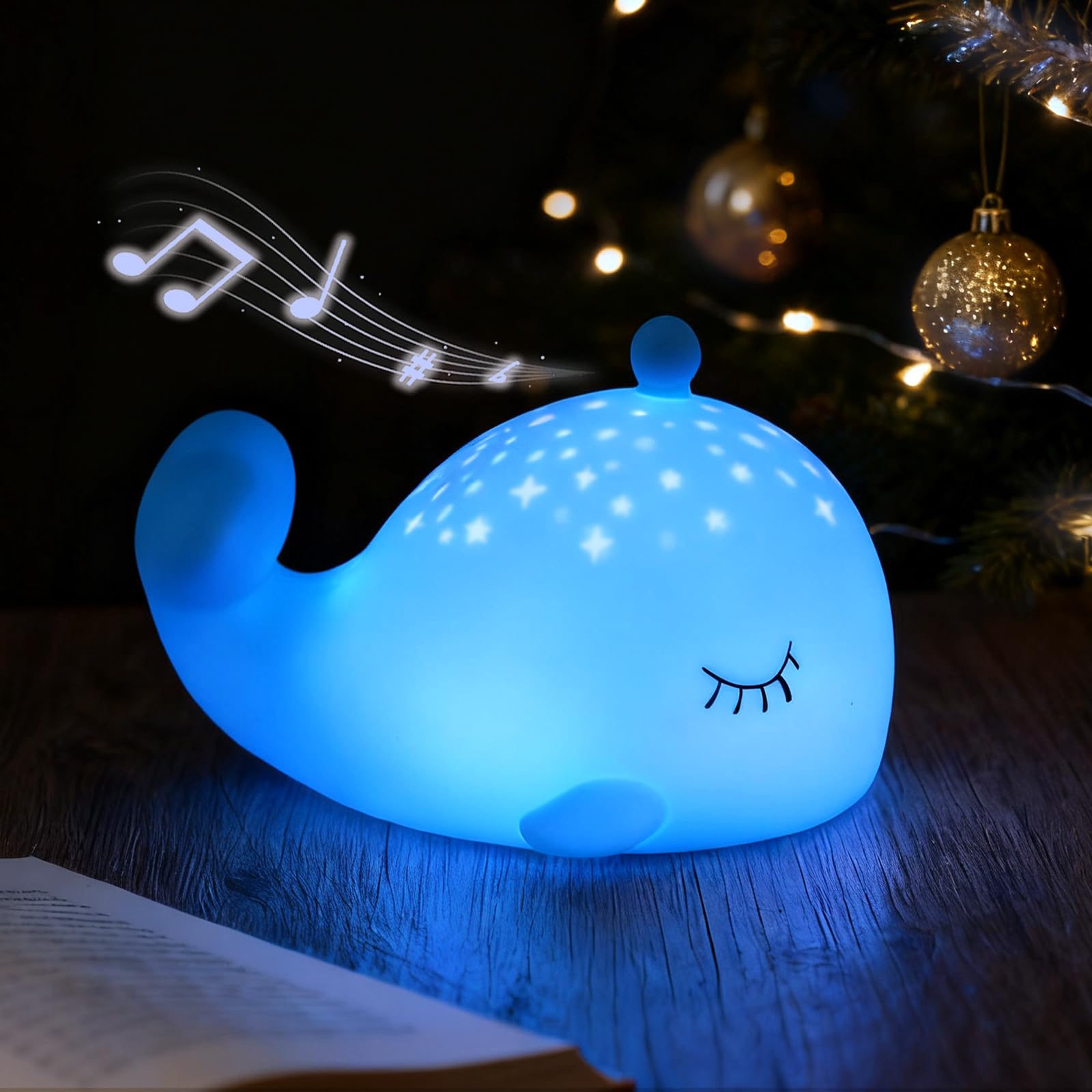 LEDHOLYT Luz nocturna para niños – Bonita lámpara de pato de silicona divertida para bebés y niños pequeños, luz nocturna de animales para niños y niñas, luz de dormitorio esponjosa, lámpara de noche