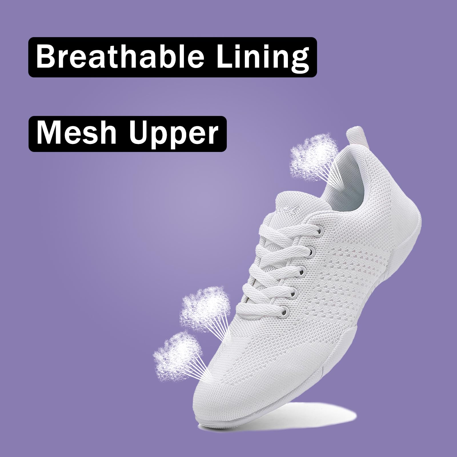 Chaussure de Cheerleading pour Femmes Gymnastique aérobique Légères Chaussures de Danse Mode Gymnastique Baskets