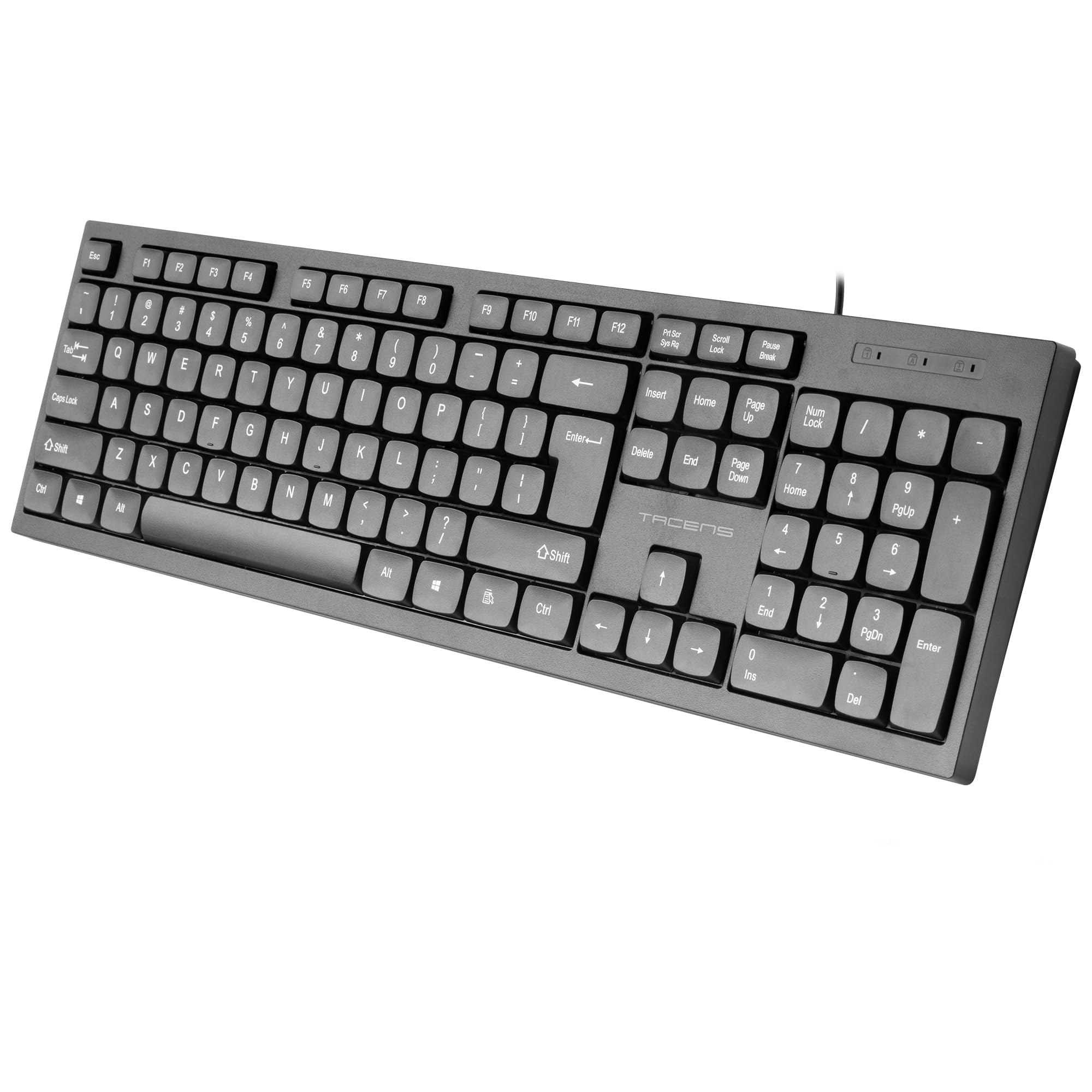 Tacens Anima AK02, Pełna Klawiatura PC, Kompaktowy format, Ciche Klawisze o Niskim Profilu, SmartKey Copilot AI, Windows|Linux|Mac |PS4|PS5|XBOX ONE|XBOX SERIES X-S|Switch|Switch 2, Hiszpański