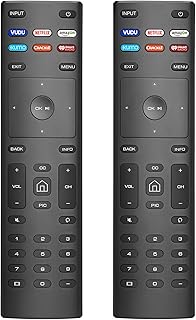 【Pack of 2】 New Universal Remote for All Vizio TV Remote, 2 Piece Replacement for Vizio-Smart-TV-Remote XRT136, for Vizio TVs (D-Series/E-Series/M-Series/P-Series/V-Series)