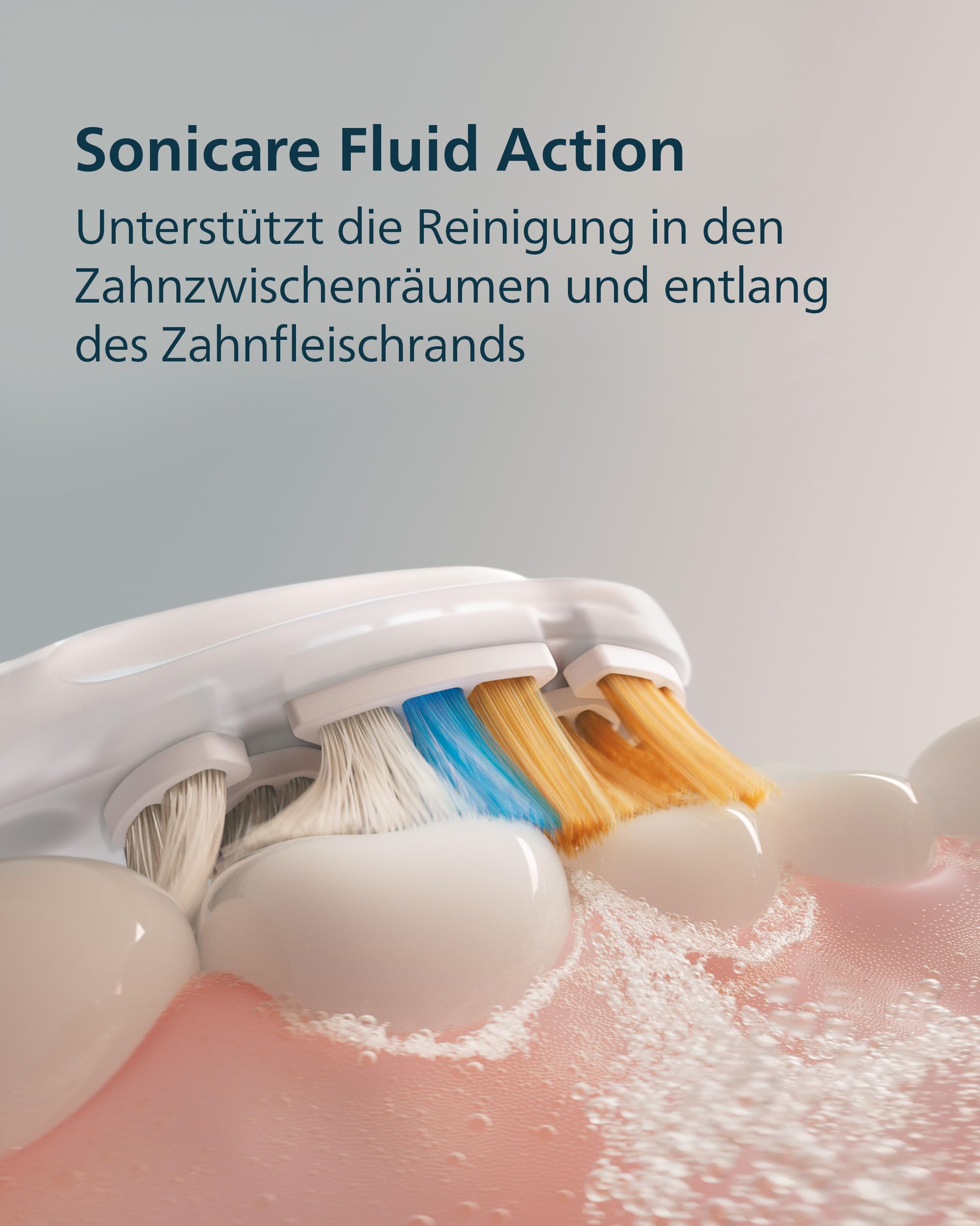 Philips Sonicare Next-Generation DiamondClean 8500 elektrische Zahnbürste - mit intelligenter Andruckkontrolle und 18 Einstellungen, Pulverweiß, HX8515/11