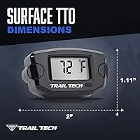 Vista 5 de Trail Tech 742-ES2 TTO Medidor digital de temperatura roscado enchufe 1/8-28 sensor BSPP