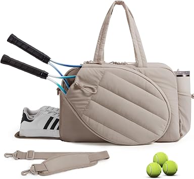 BAGSMART Tennis Gym Bag for Women, 2-in-1 Pickleball Backpack Sports Duffle