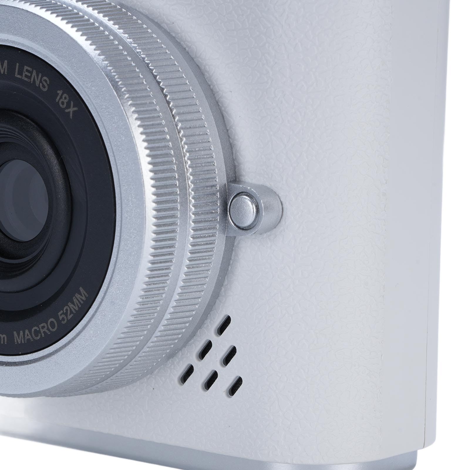 Digitalfotografie Kamera 1080p 48 MP 2,4 -Zoll -HD -Display 8X Elektronische Zoom Videokamera für Outdoor -Fotografie (White)