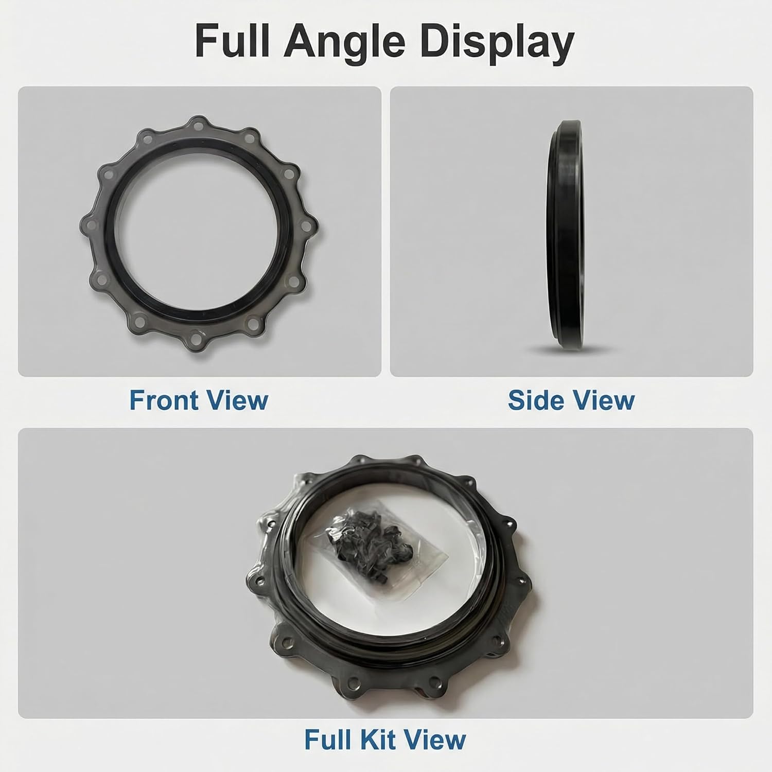 4923644 4089542 Crankshaft Rear Oil Seal Kit Compatible with Cummins ISM11 QSM11 Engine.