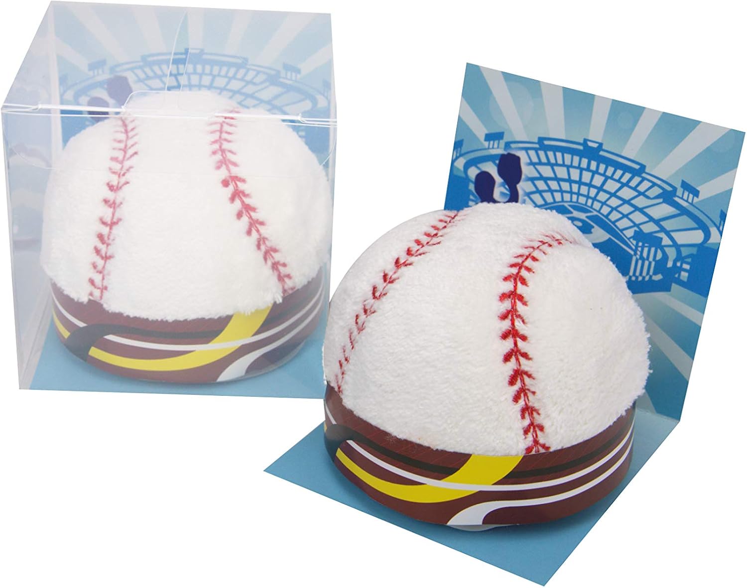3D Ball Style Towel 100% Cotton Kids Washcloth Handtowel Decoration Gift 13 x 13.8 inch (Baseball)