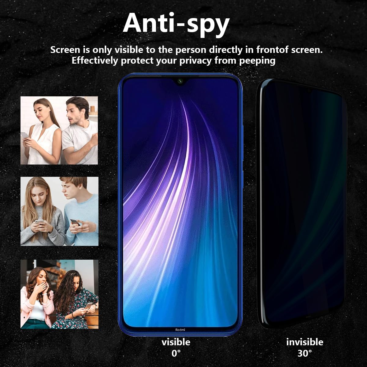 NEW'C 2 Pezzi, Vetro Temperato Per Xiaomi Redmi Note 8, Note 8 2021, Mi 9 Lite, Pellicola Prottetiva Anti Graffio, Anti-Impronte, Senza Bolle, Durezza 9H, 0,33mm Ultra Trasparente, Ultra Resistente - Foto 5